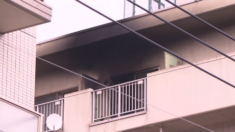 札幌ではマンション最上階で火事