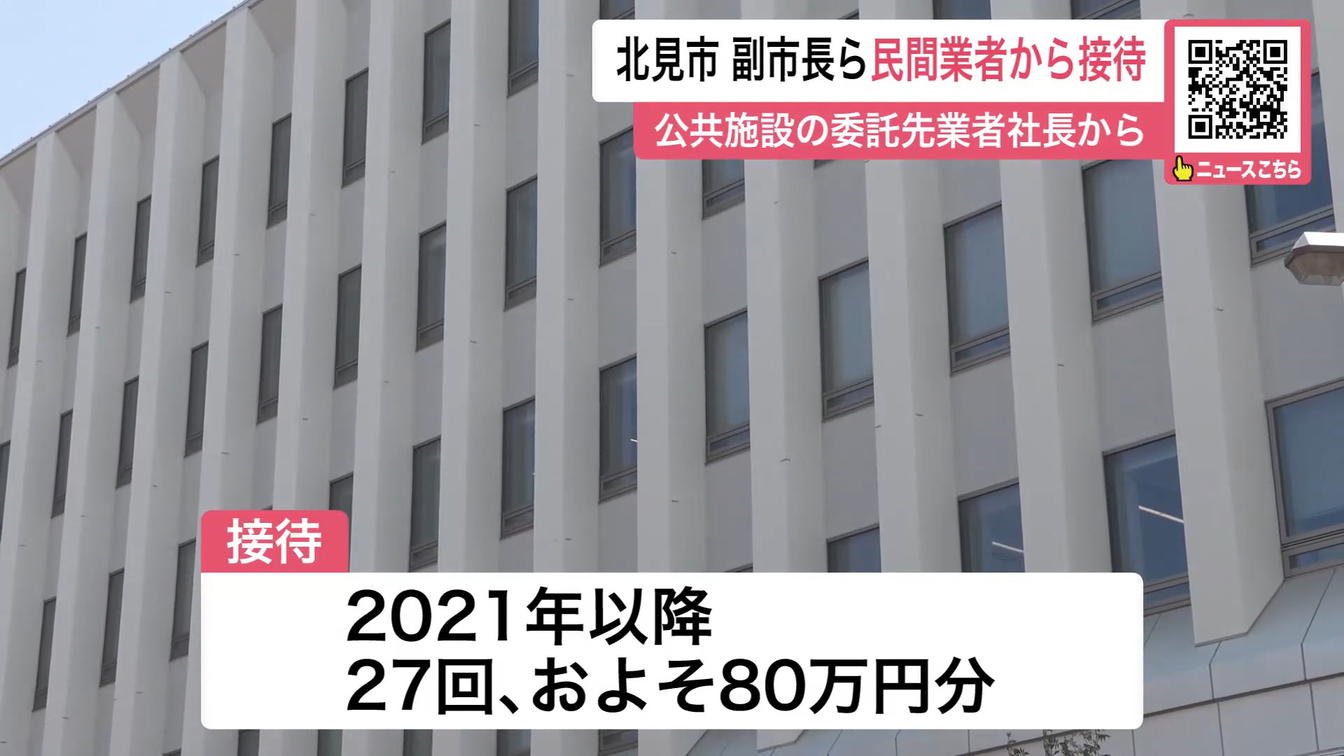 接待は計27回・約80万円分
