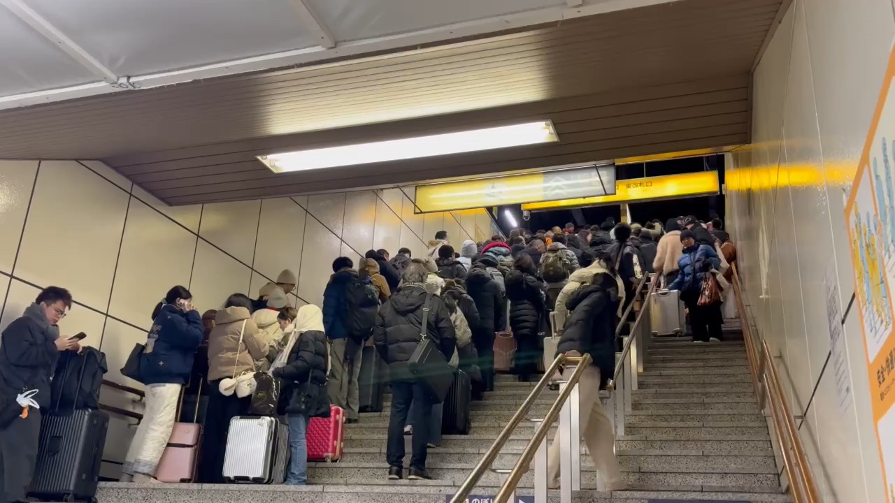 札幌駅の様子(撮影:視聴者)