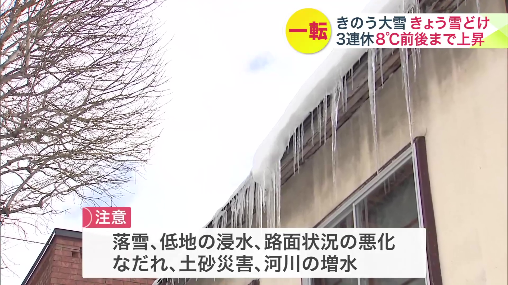 急速に進む雪解け