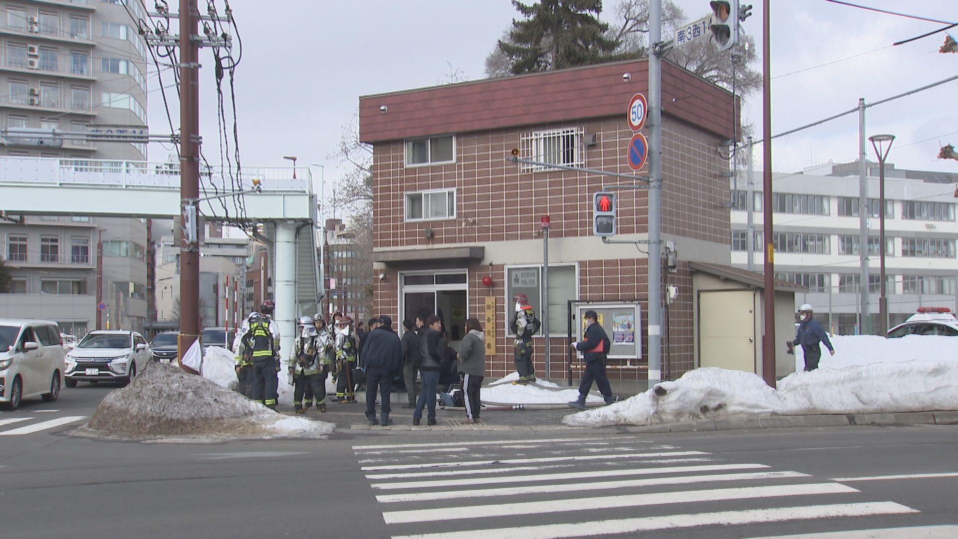 放火未遂事件があった交番