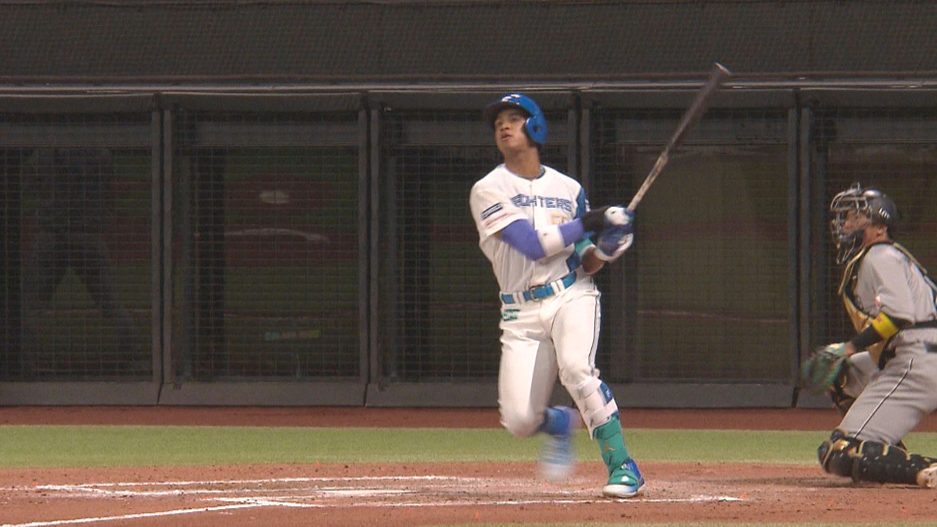 6回裏に3号2ランを放った万波中正選手