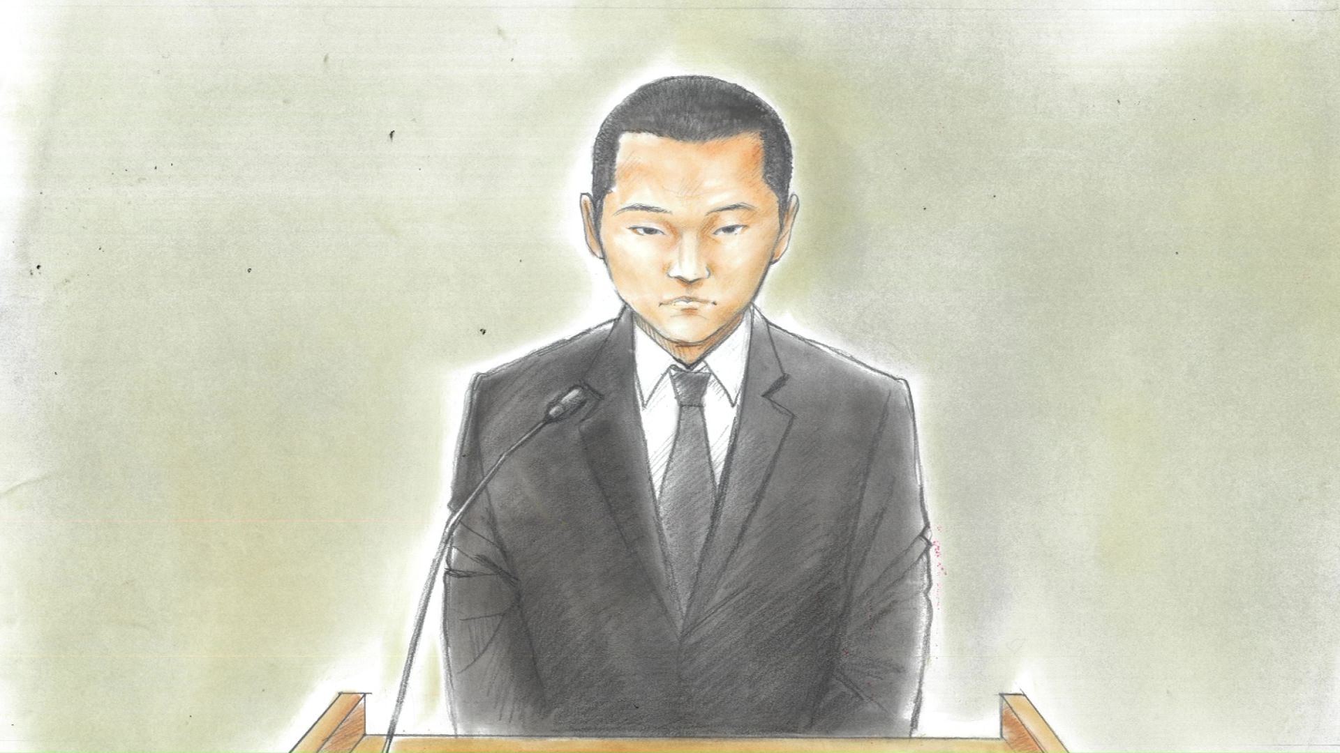 スケッチ)滝沢海裕被告