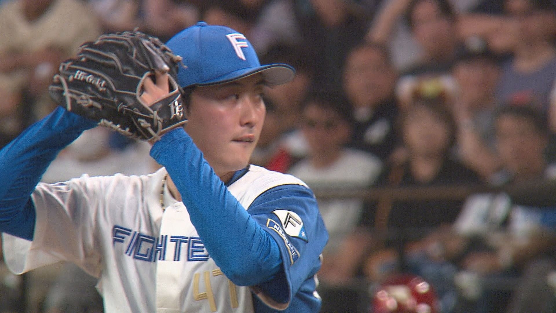 9回に好投を見せた柳川大晟選手